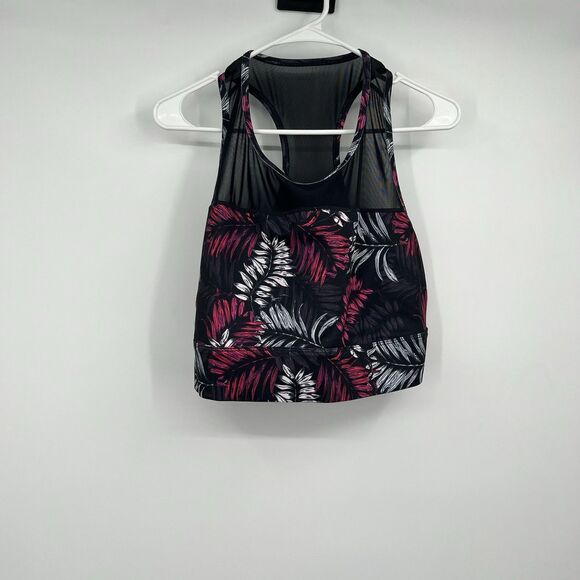 Fabletics Pink Black Hawaiian Style Marcia Sports Bra 2X XXL Athletic Workout - Picture 2 of 13